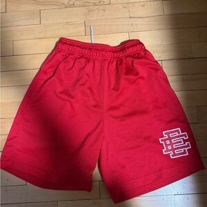 Red Eric Emmanuel Mesh Shorts Size large